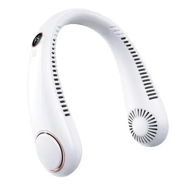 USB Rechargeable Bladeless Neck Fan - Portable & Hands-Free