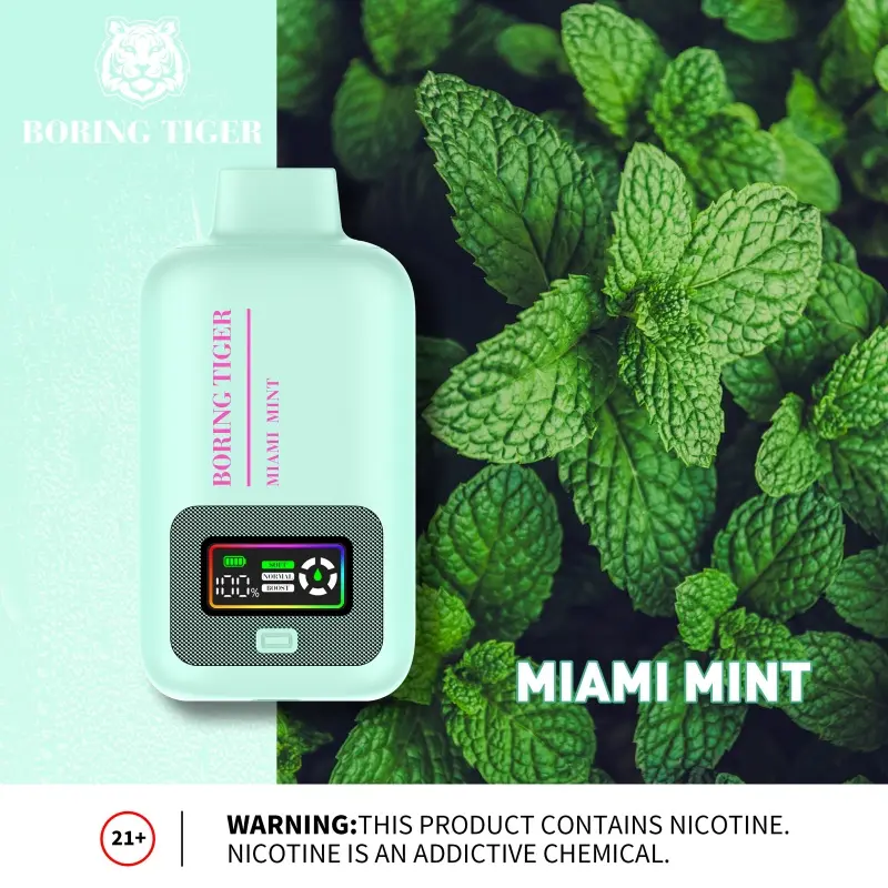 Boring Tiger25000 Mesh Coil Disposable Vape with Type-C Charging Port | Ultimate Travel Companion for Extended Vaping Journeys