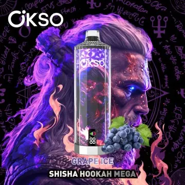 New Wholesale OKSO Shisha Hookah Mega 50k Nightclub Party Hookah - 50,000 puffs Mega Smoke Cyberpunk Design Hipster Atmosphere Disposable Electronic Cigarette