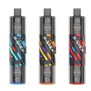 K-STICK Dual Head Dual Flavor Travel Electronic Cigarette - 20,000 Puffs Long Life + Self-Driving Portable Rechargeable LED Lighting Effect Outdoor Backpacking Essential Atomizer God