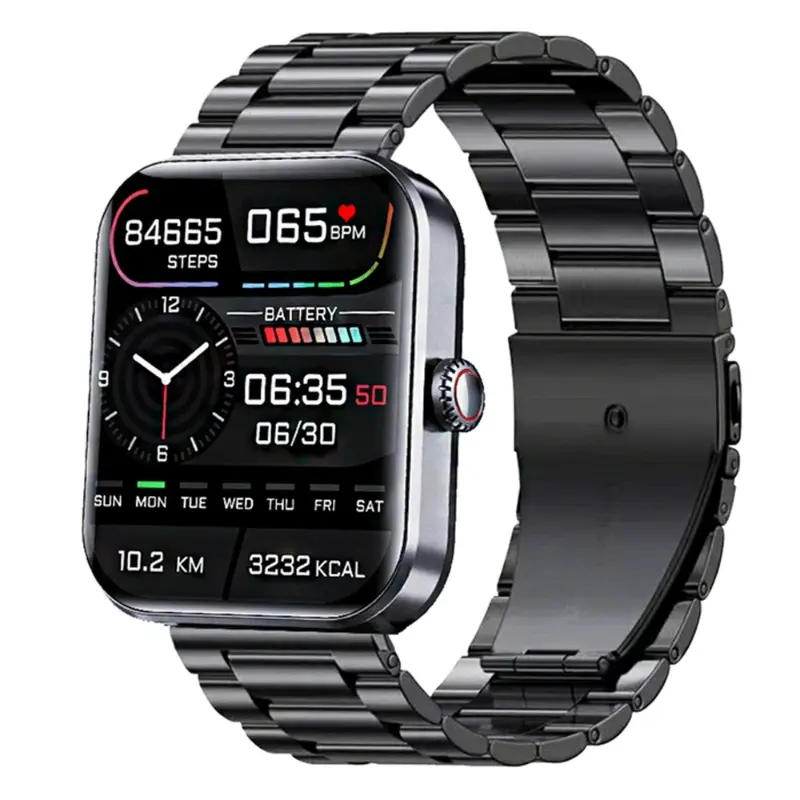 F57L Smart Watch: Heart Rate, BP, Temp & Glucose Monitor