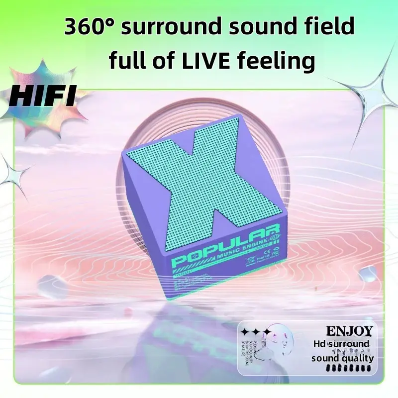 X1 New Mini Mini Outdoor Portable Metal Smart Wireless Bluetooth Audio Gift Desktop Small  Audio