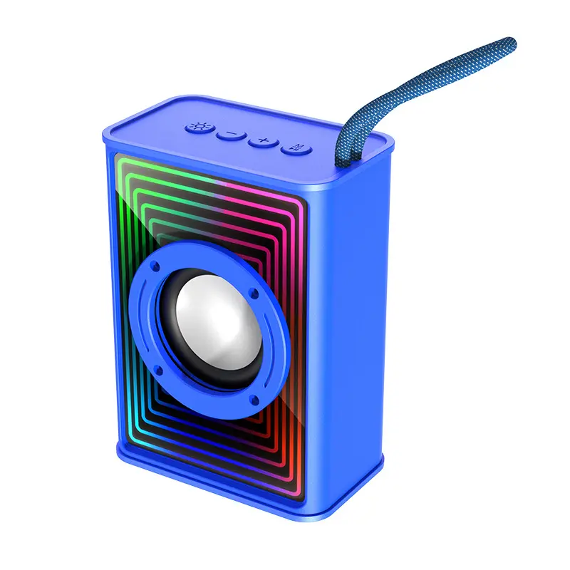 Mini Bluetooth Speaker - Colorful Ambient Light & Great Sound